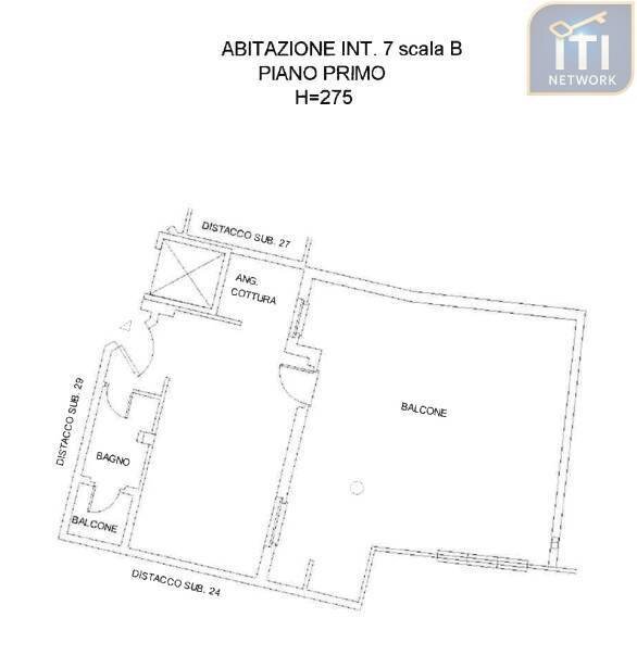 Foto 24 - Two-room apartment Via Domenico Ceccarossi, Roma - floor plans 1