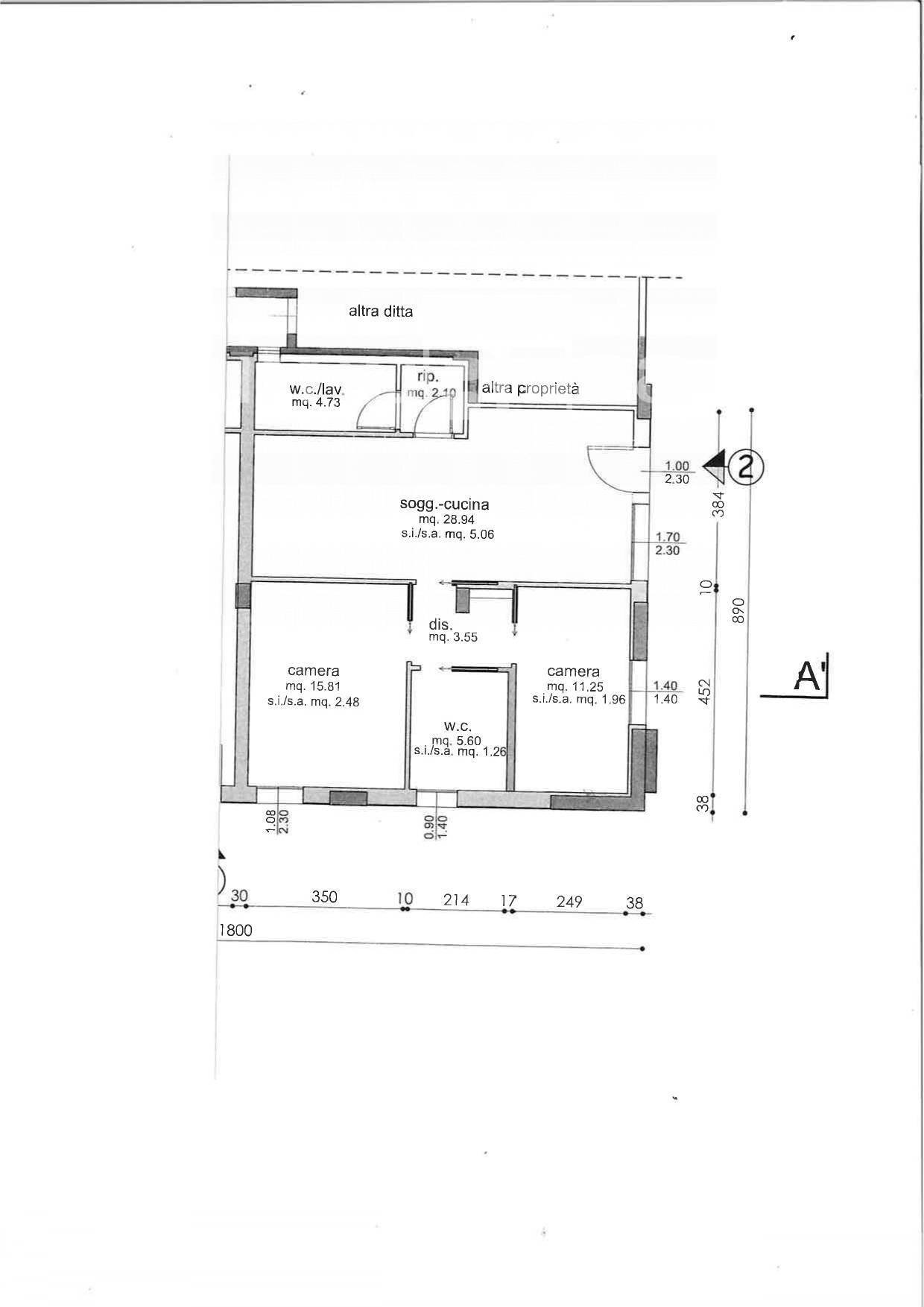 Foto 11 - Three-room apartment via Papa Luciani, Vazzola - floor plans 1