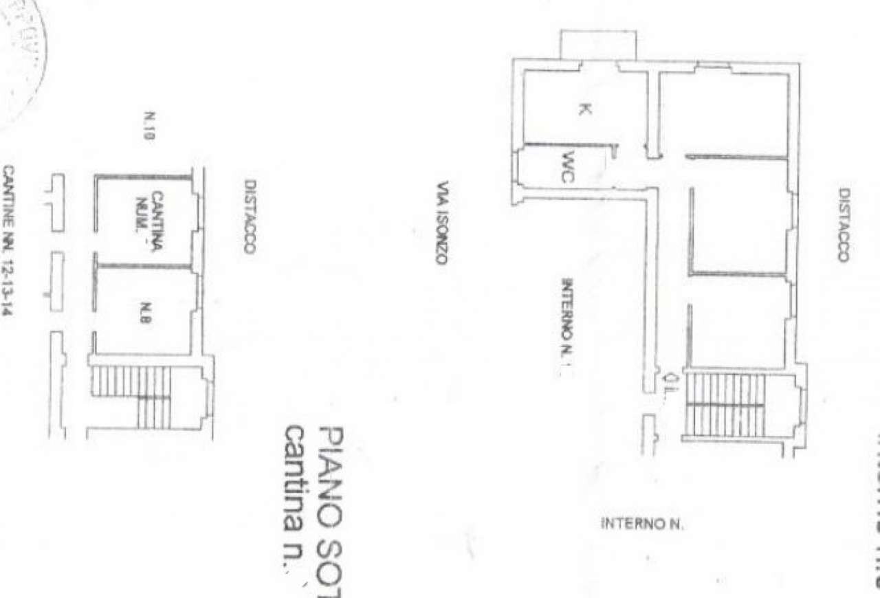 plan - Trilocale via isonzo, Genova (zona Sturla) - planimetria 1