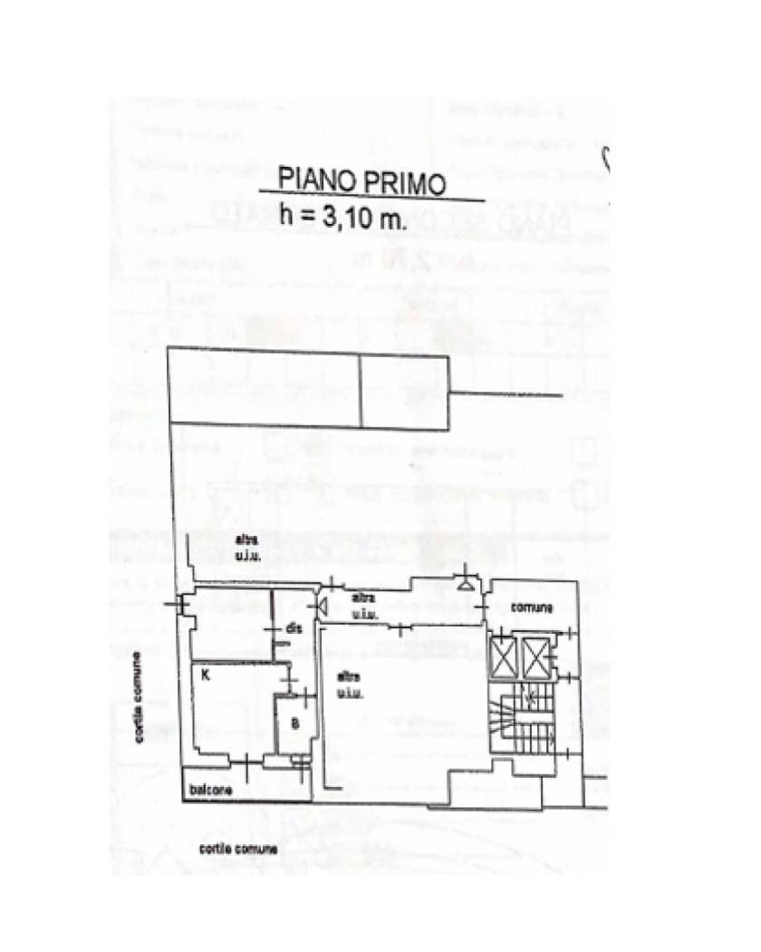 Bilocale via Francesco Ferrucci, 10, Milano - planimetria 1