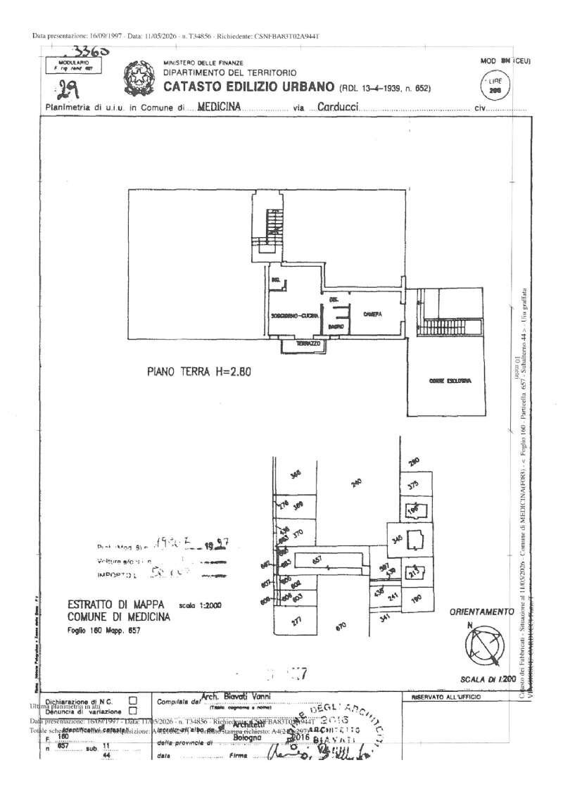 skm_c250i26061713380 - Bilocale via Carducci, Medicina - planimetria 1