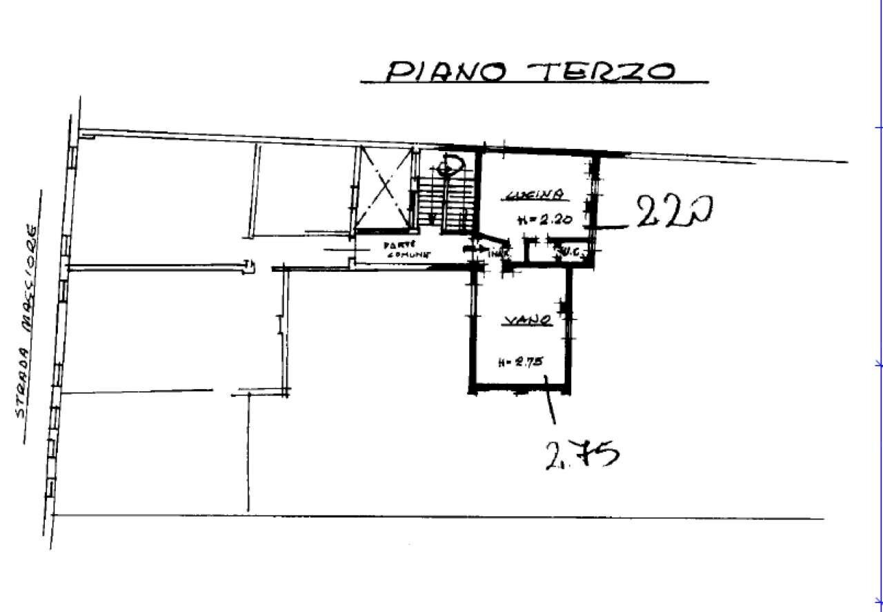 planimetria - Appartamento strada Maggiore, Bologna (zona Centro Storico) - planimetria 1