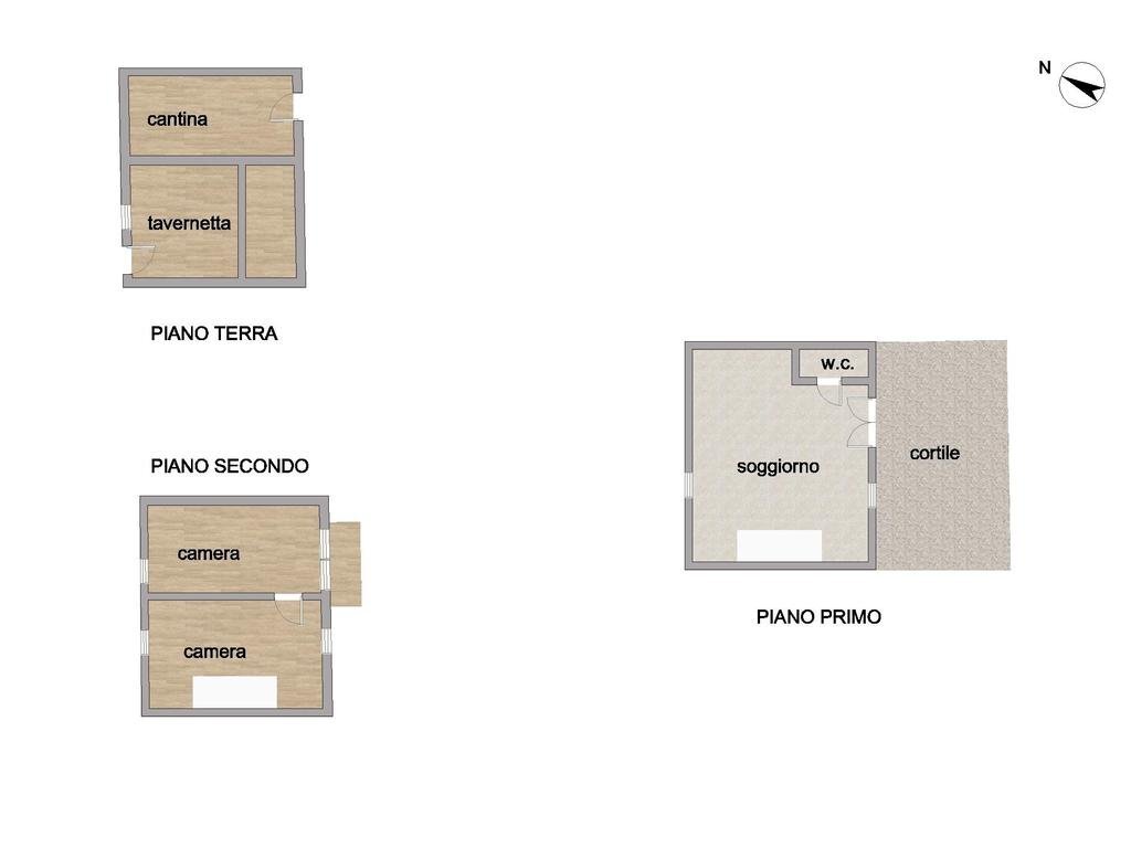 Casa semi indipendente Via santa croce, Gravere - planimetria 1
