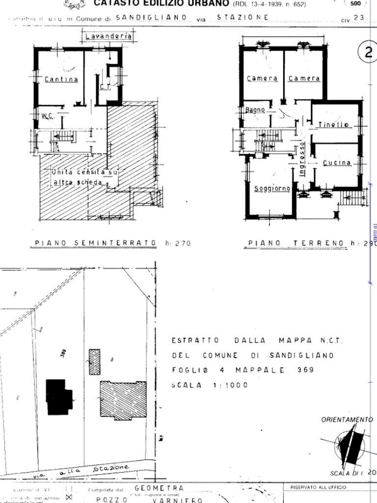 Villa Via Stazione, Sandigliano - planimetria 1