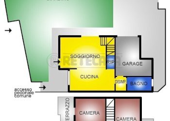 plan colore A - Porzione di casa Via Giuseppe Faggin, Vicenza - foto 5