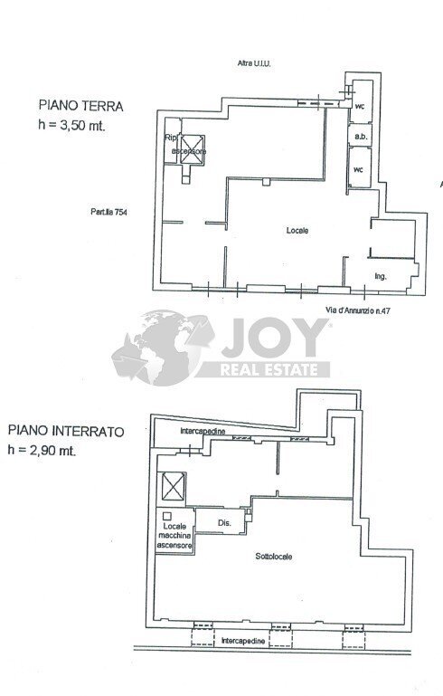 PIANTINA - Commercial Premises Via G. D'Annunzio 47, Lecce - floor plans 1