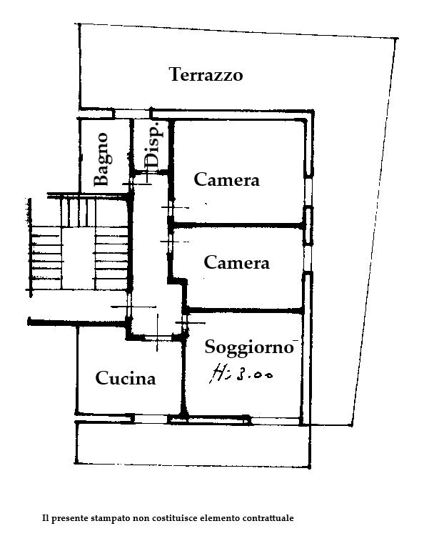 stralcio deiva - Apartment Via Genova, Deiva Marina - floor plans 1