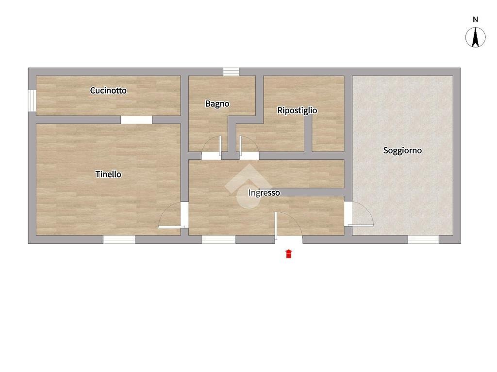 Casa semi indipendente Via giuseppe mazzini, Vignole Borbera - planimetria 1
