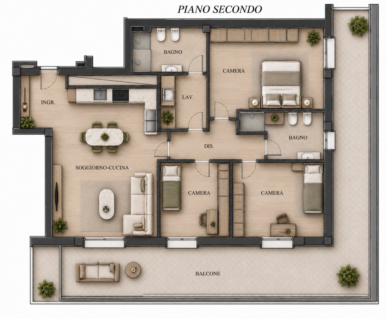 Planimetria - Apartment Cesena - floor plans 1