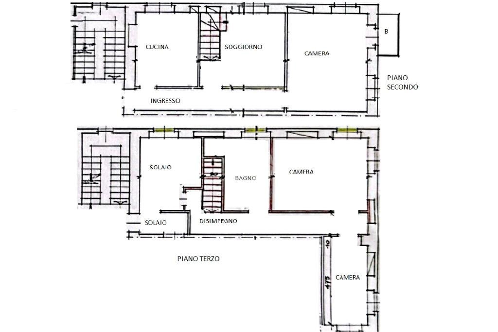 Four-room apartment Via Bernardino Galliari, Andorno Micca - floor plans 1