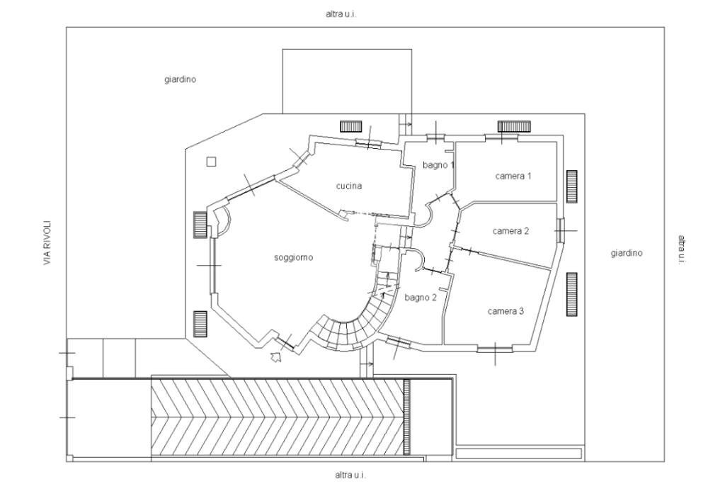 Villa Via Rivoli, Rivalta di Torino - planimetria 1