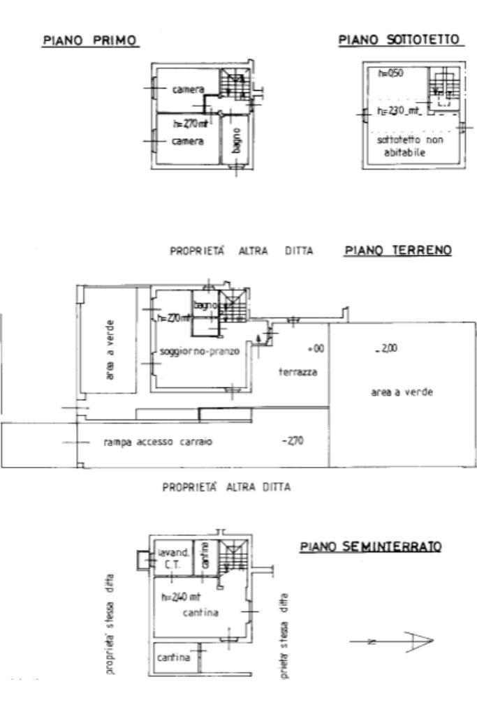 Porzione di casa Via delle Scuole, San Carlo Canavese - planimetria 1