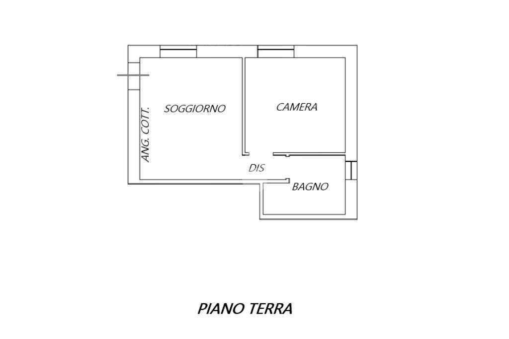 Two-room apartment Viale Cavour, Poggio Renatico - floor plans 1