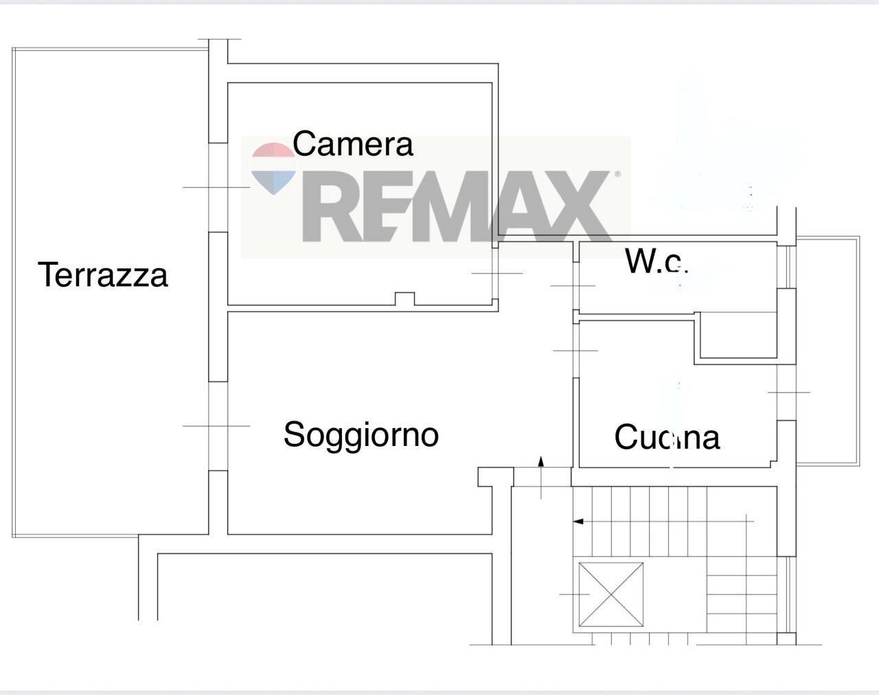 Pianta 2D - Two-room apartment Via Costantino Nigra
 
30, Palermo - floor plans 1