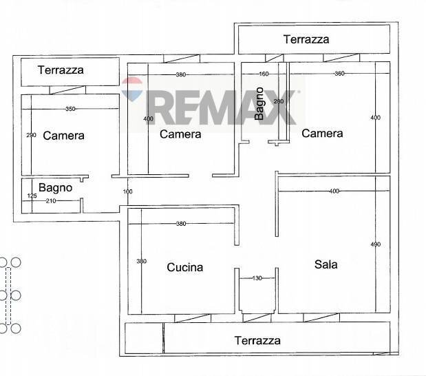 Pianta 2D - Appartamento via 1 maggio
 
7, Montevarchi - planimetria 1