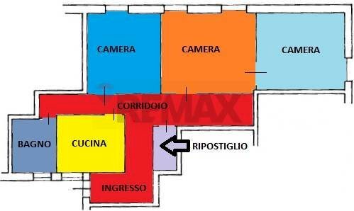 Pianta 2D - Three-room apartment Via Mazzini
 
21, Afragola - photo 1