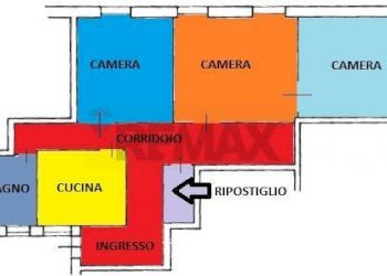 Pianta 2D - Three-room apartment Via Mazzini
 
21, Afragola - photo 1