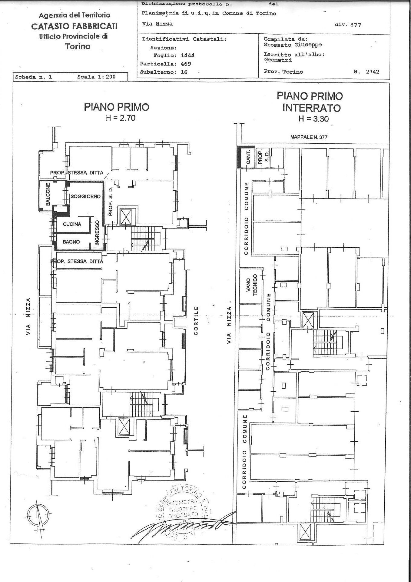 Foto 27 - Two-room apartment Via Nizza
 
377, Torino - floor plans 1