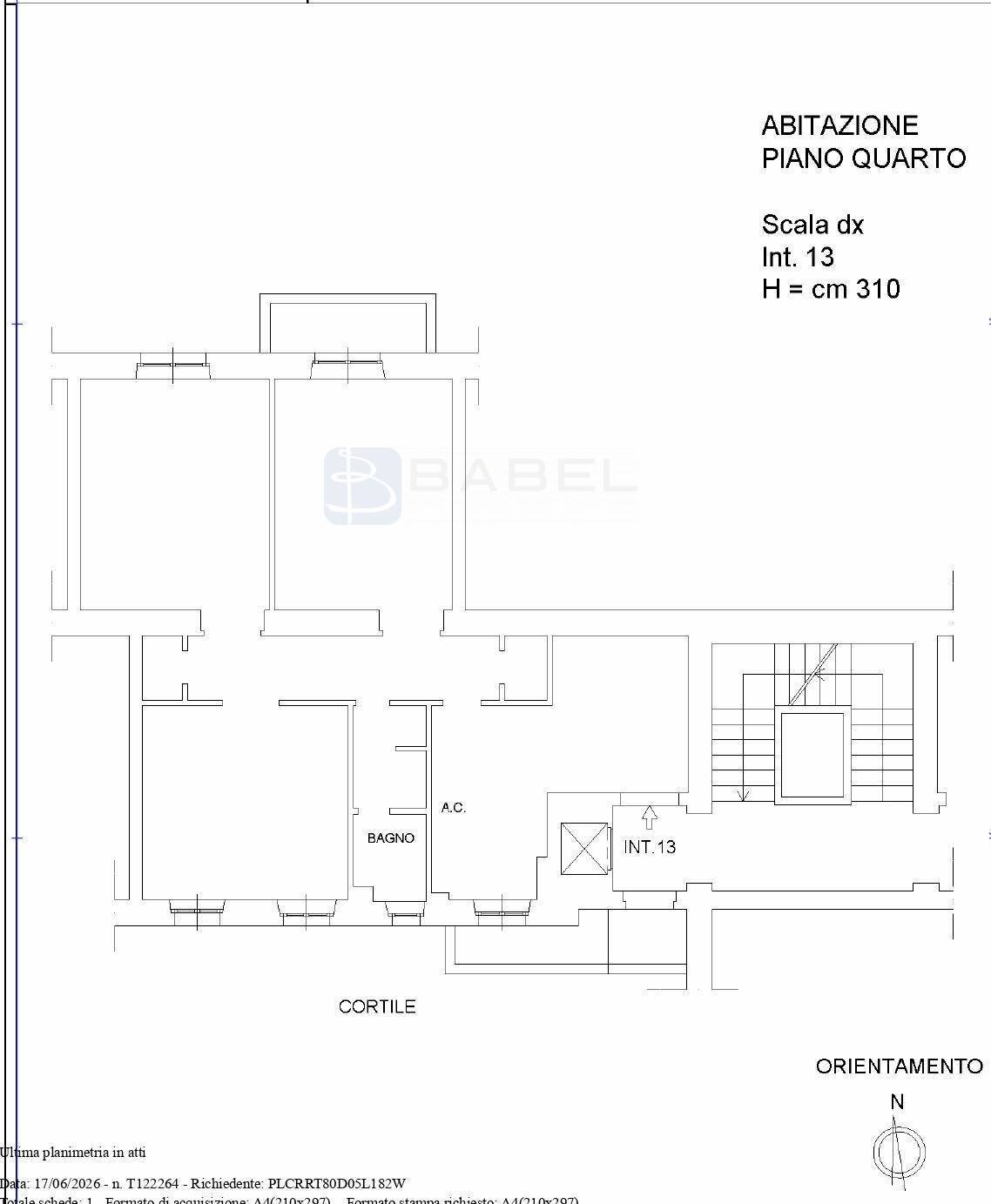 Foto 23 - Ufficio Viale delle Milizie, Roma - planimetria 1