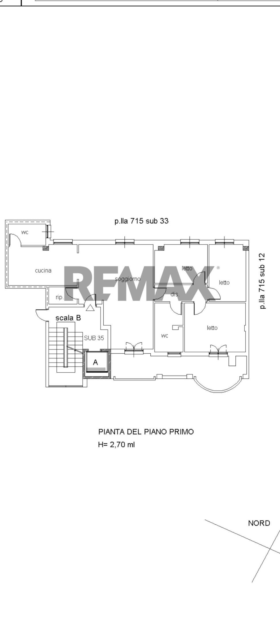 Pianta 2D - Appartamento Via Materdomini
 
30, Brindisi - planimetria 1