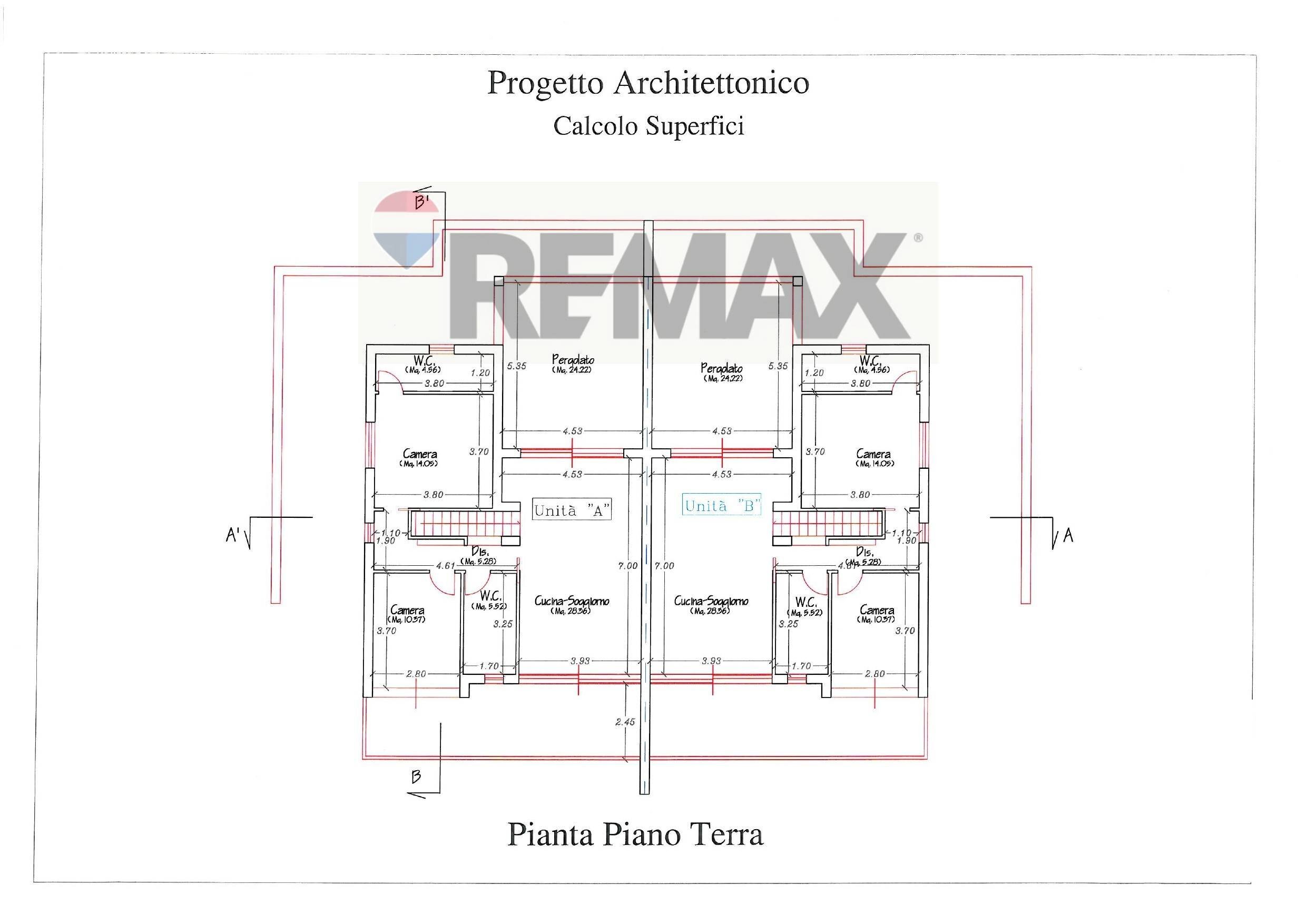 Pianta 2D - Semi-detached house Via Padre Pio da Pietralcina
 
3, Capaci - floor plans 1