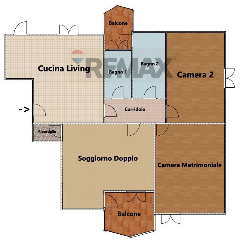 Pianta 2D - Apartment PIAZZETTA ARENELLA
 
7 h, Napoli - floor plans 1