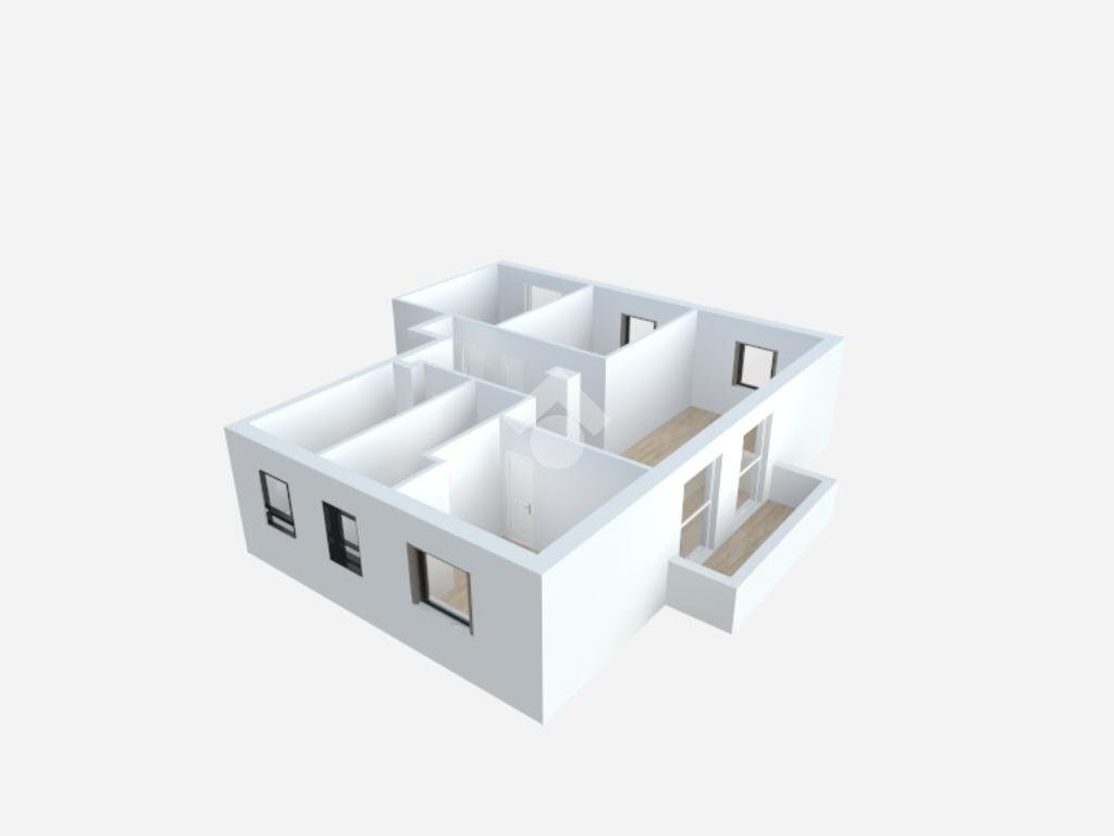 Four-room apartment Via Luigi Pulci, Milano (neighborhood Bicocca) - floor plans 1