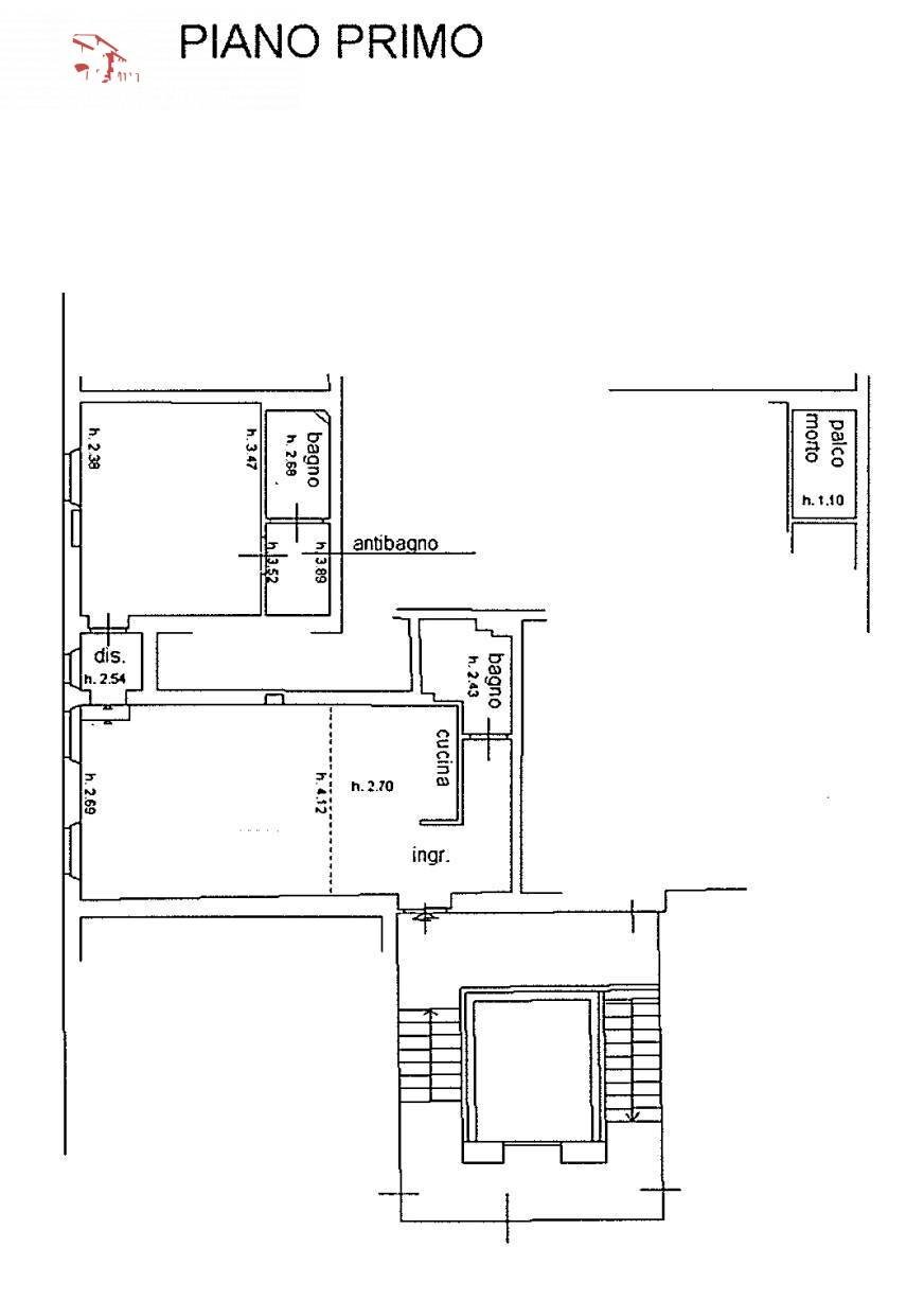 Foto 16 - Three-room apartment via degli Urbini
 
129, Castelfranco Piandiscò - floor plans 1
