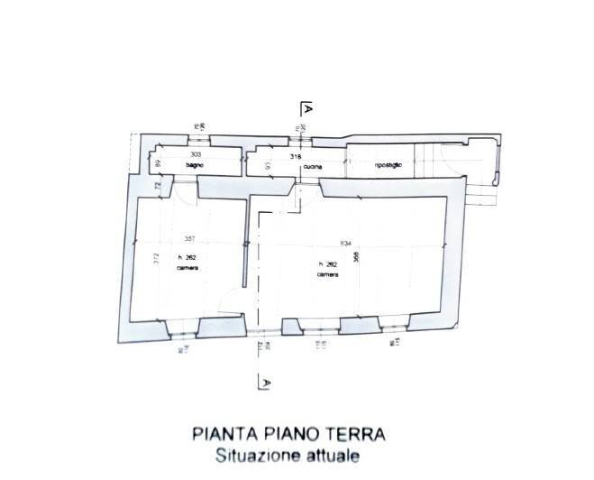 Casa indipendente Bosia - planimetria 1