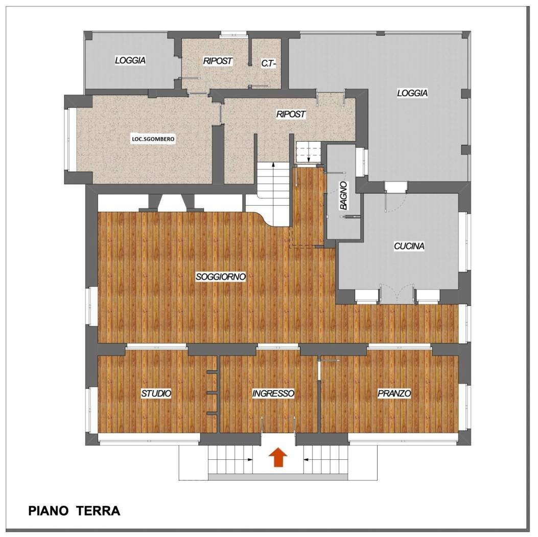 Villa via Coassoli, Cantalupa - planimetria 1