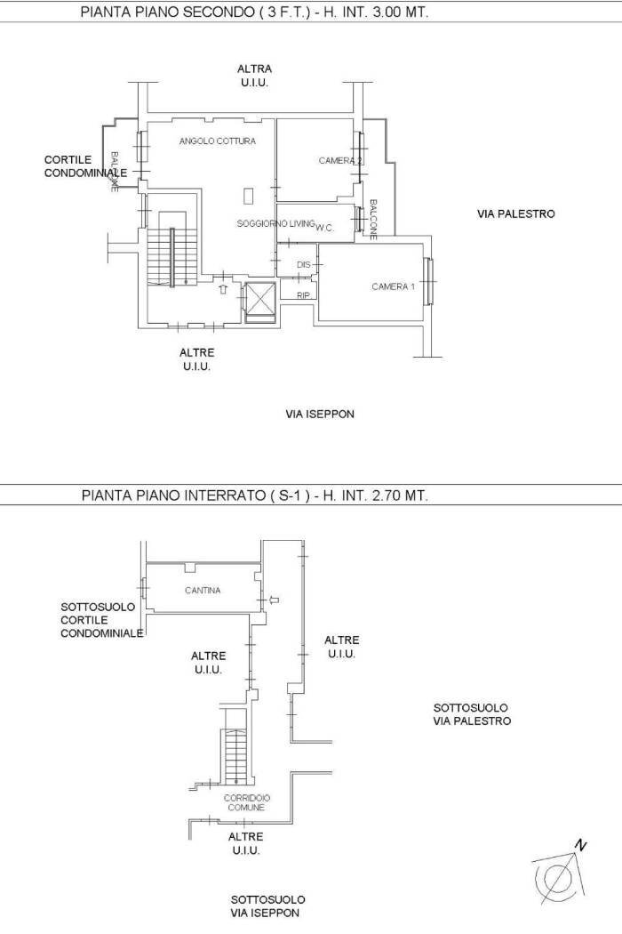 Four-room apartment via Arduino Iseppon, 2, Venaria Reale - floor plans 1