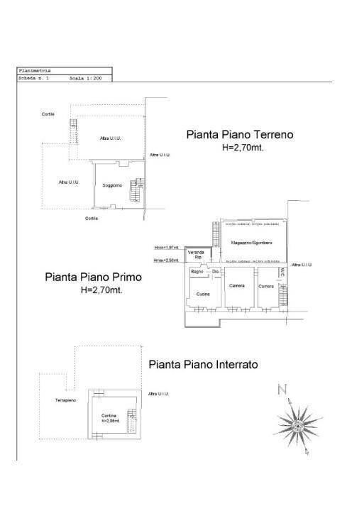 Rustico via Luigi Einaudi, 34, San Secondo di Pinerolo - planimetria 1