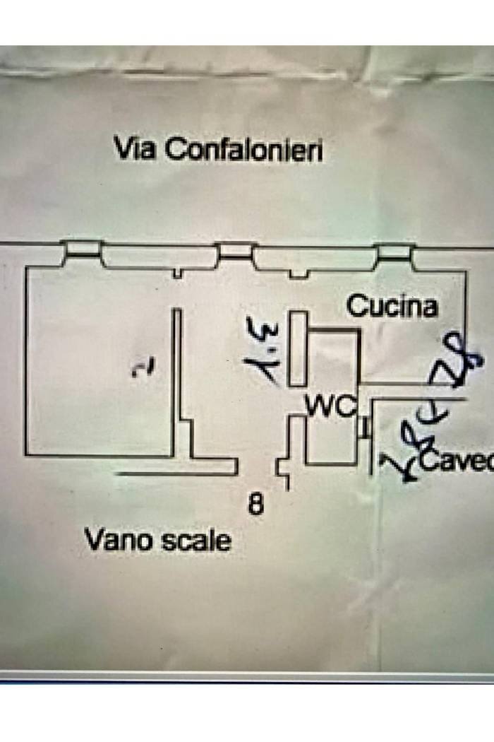 Bilocale via Federico Confalonieri, 3, Genova (zona Sestri Ponente) - planimetria 1