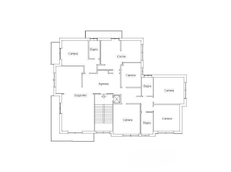 Appartamento viale Ammiraglio Giorgio des Geneys, 18, Genova (zona Quarto) - planimetria 1