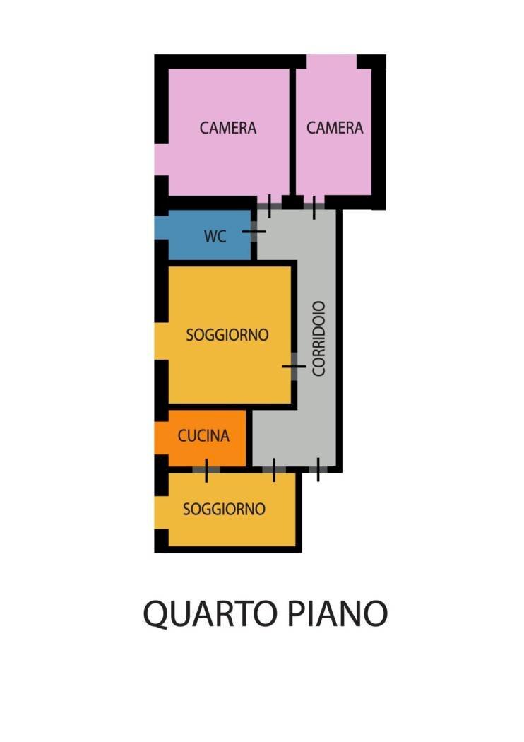 Appartamento via Giuseppe Mazzini, Bagnacavallo - planimetria 1