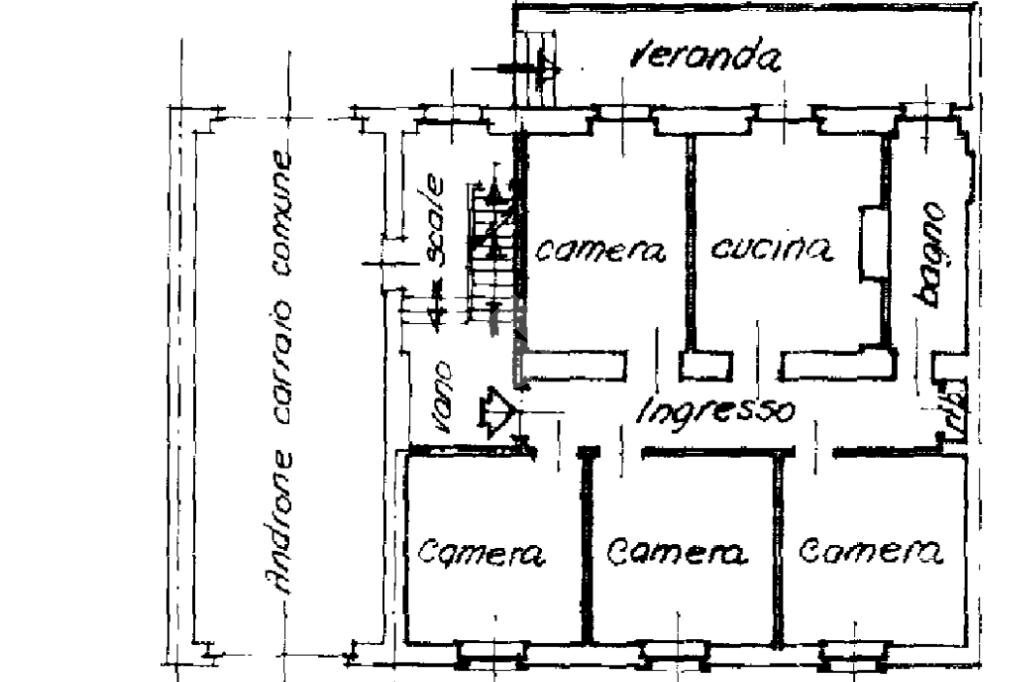 Appartamento Via Druento, Torino - planimetria 1