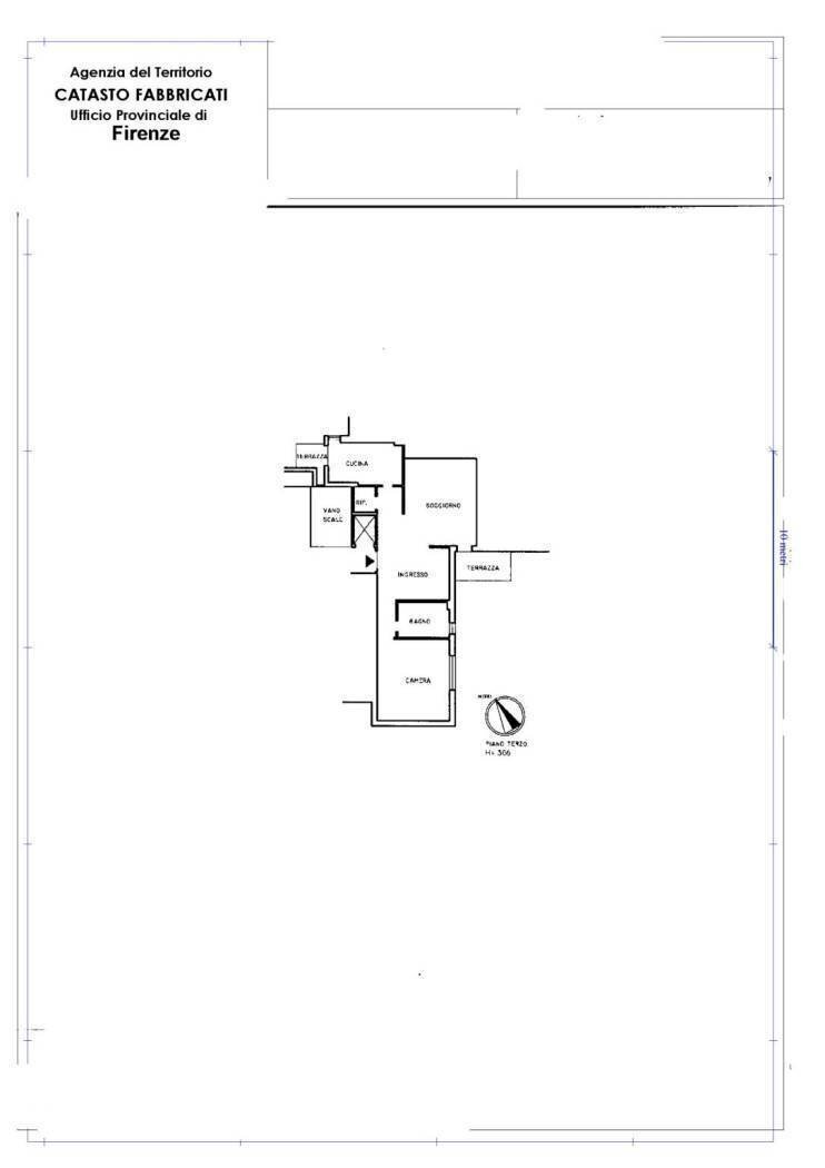 planimetria casa - Trilocale Via Anton Francesco Doni, Firenze (zona Santa Maria Novella) - planimetria 1