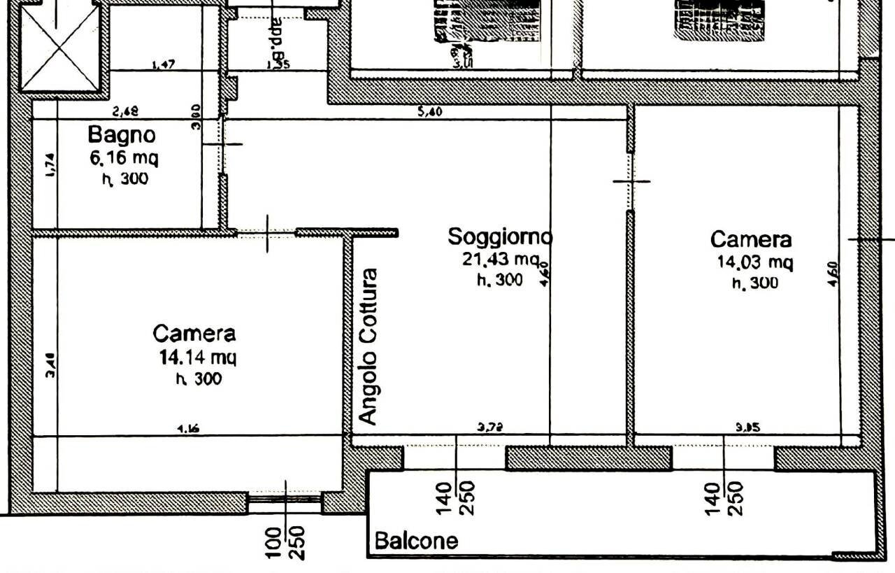 Planimetria - Trilocale Via Muzio Clementi, Firenze (zona Santa Maria Novella) - planimetria 1