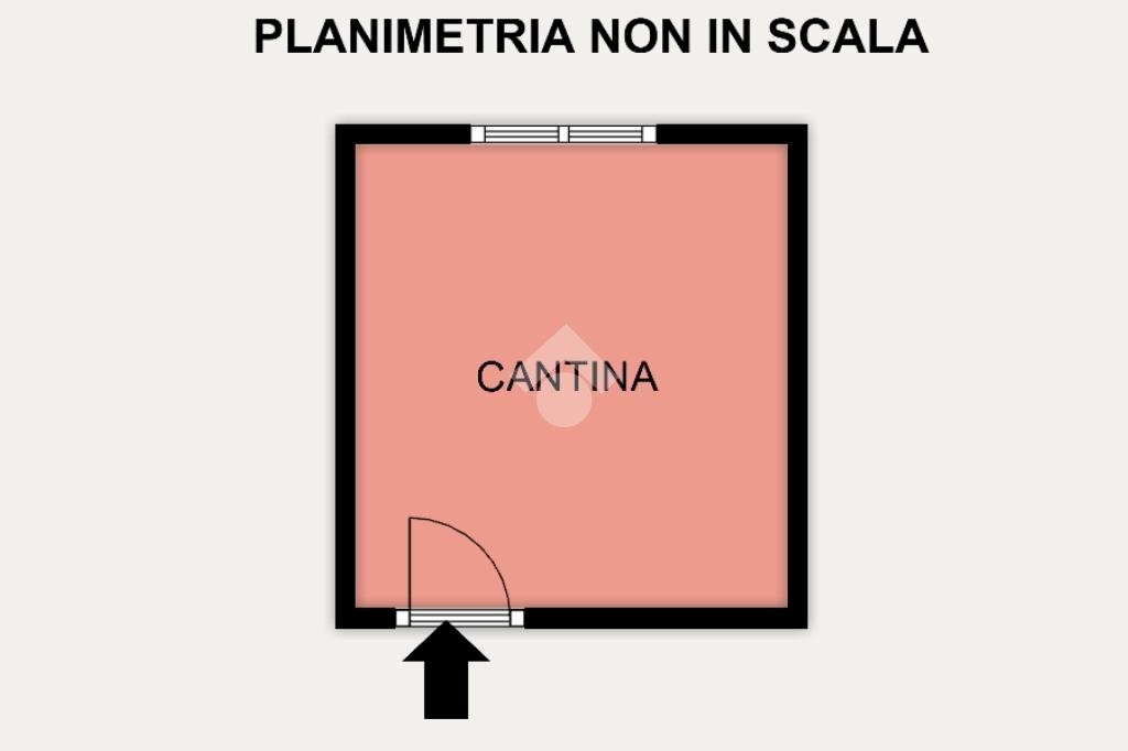 One-room apartment Via Anton Maria Maragliano, Genova (neighborhood Carignano) - floor plans 1