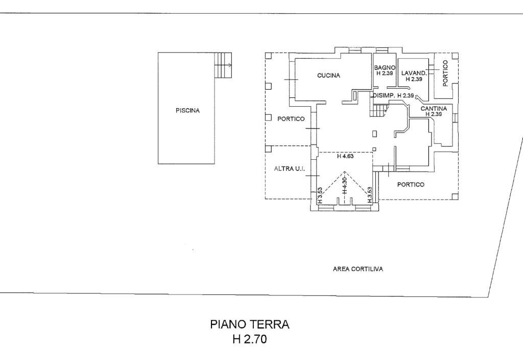 Villa Via Piacentini, Sant'Ilario d'Enza - planimetria 1