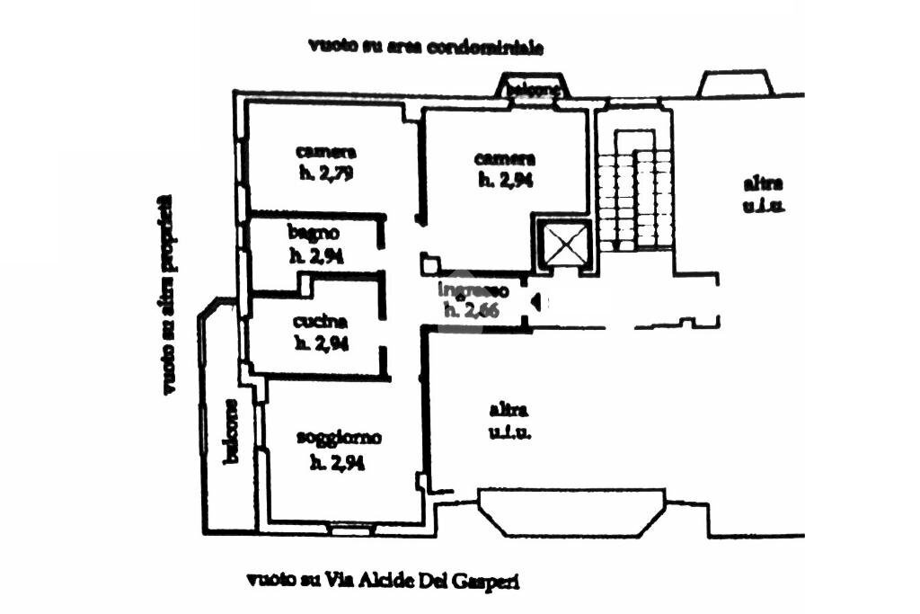 Quadrilocale Via Alcide De Gasperi, Acqui Terme - planimetria 1