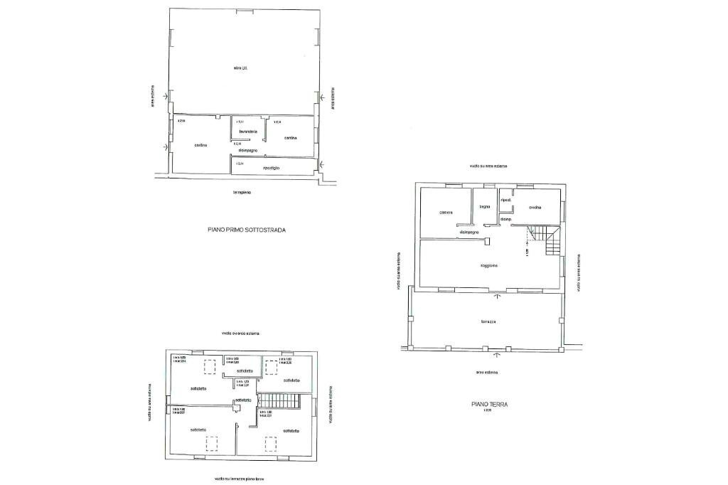 Villa Località Piancastagna, Ponzone - floor plans 1