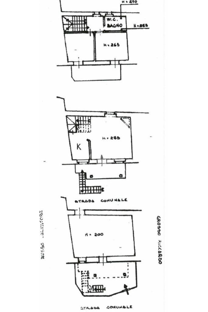 Semi-detached house Località Costa di Vallenzona, Vobbia - floor plans 1
