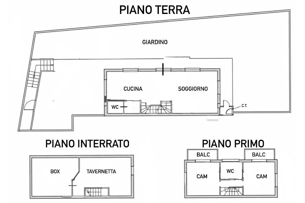Villa a Schiera Via Benedetto Antonio Pozzallo, Oulx - planimetria 1