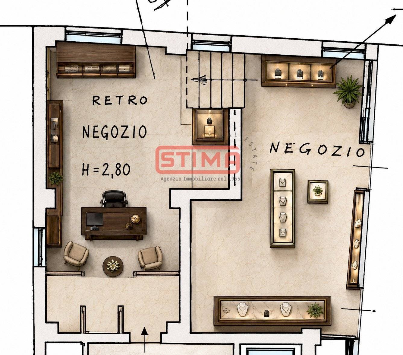 Foto 1 - Negozio Treviso - planimetria 1