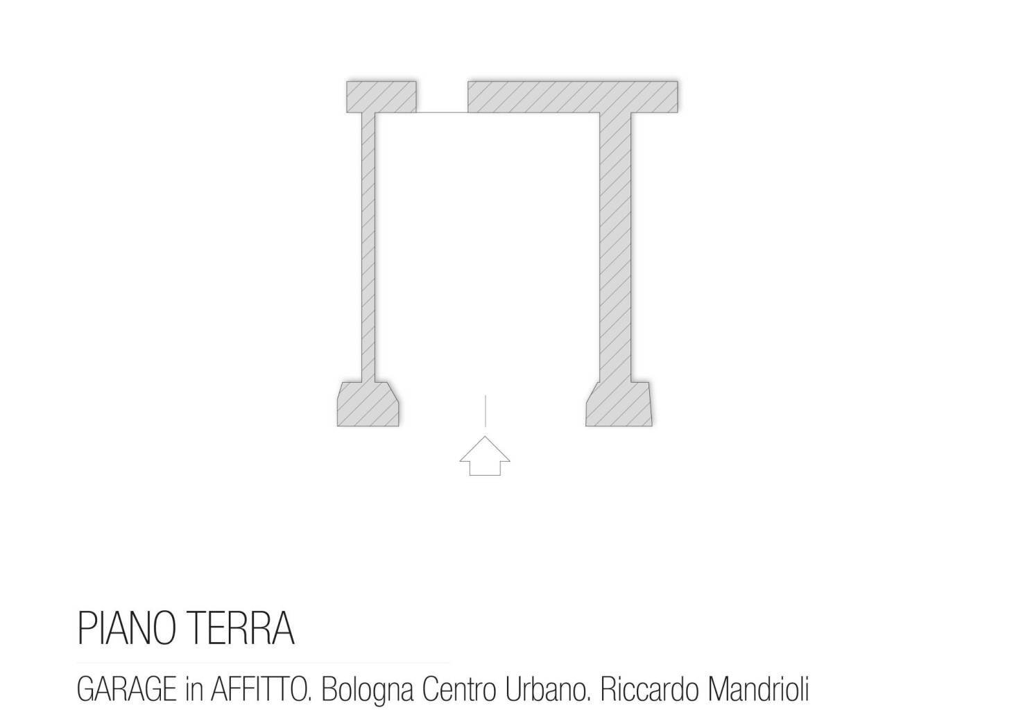 Box via Santa Chiara, Bologna (zona Colli) - planimetria 1