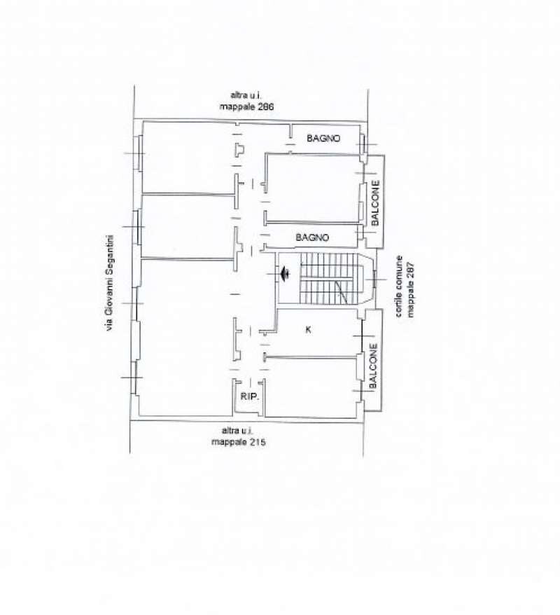 sub 705 plan mod - Appartamento via Segantini, Milano - planimetria 1
