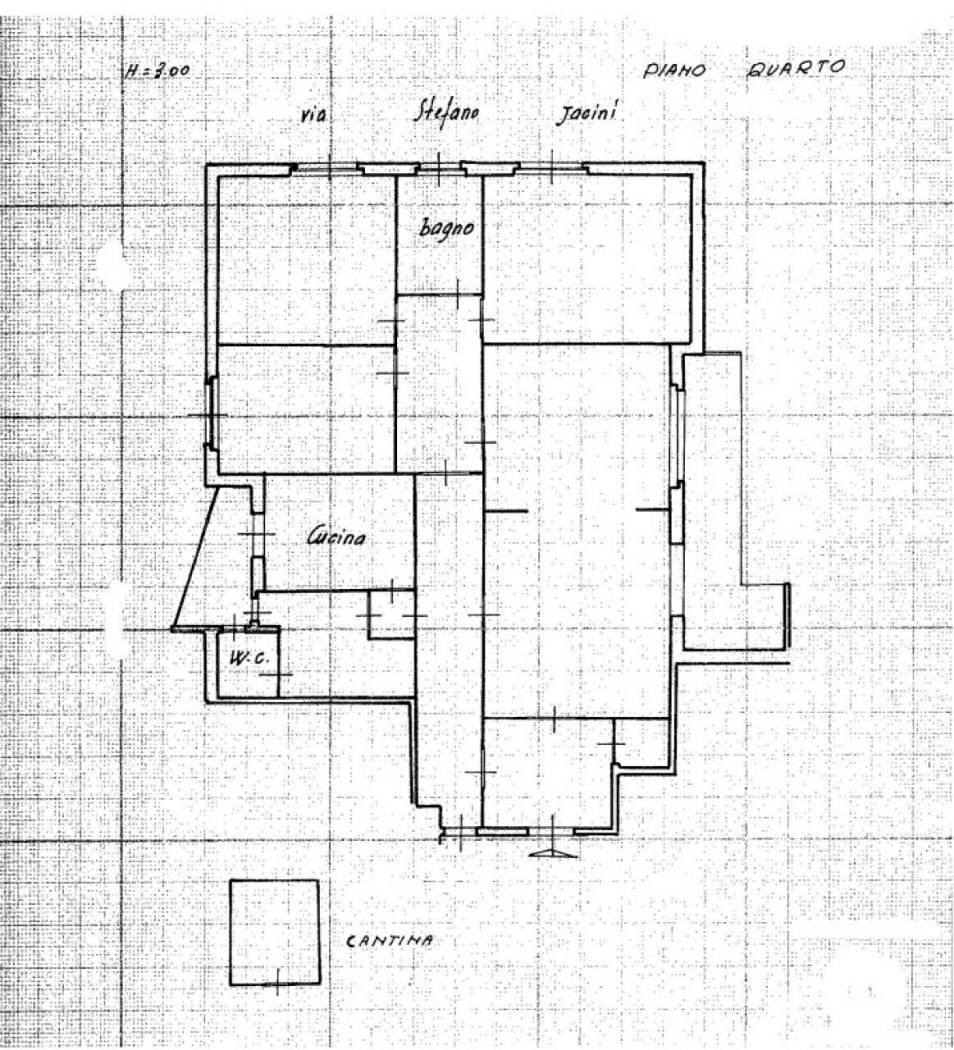 Attic via Stefano Jacini, 26, Roma - floor plans 1