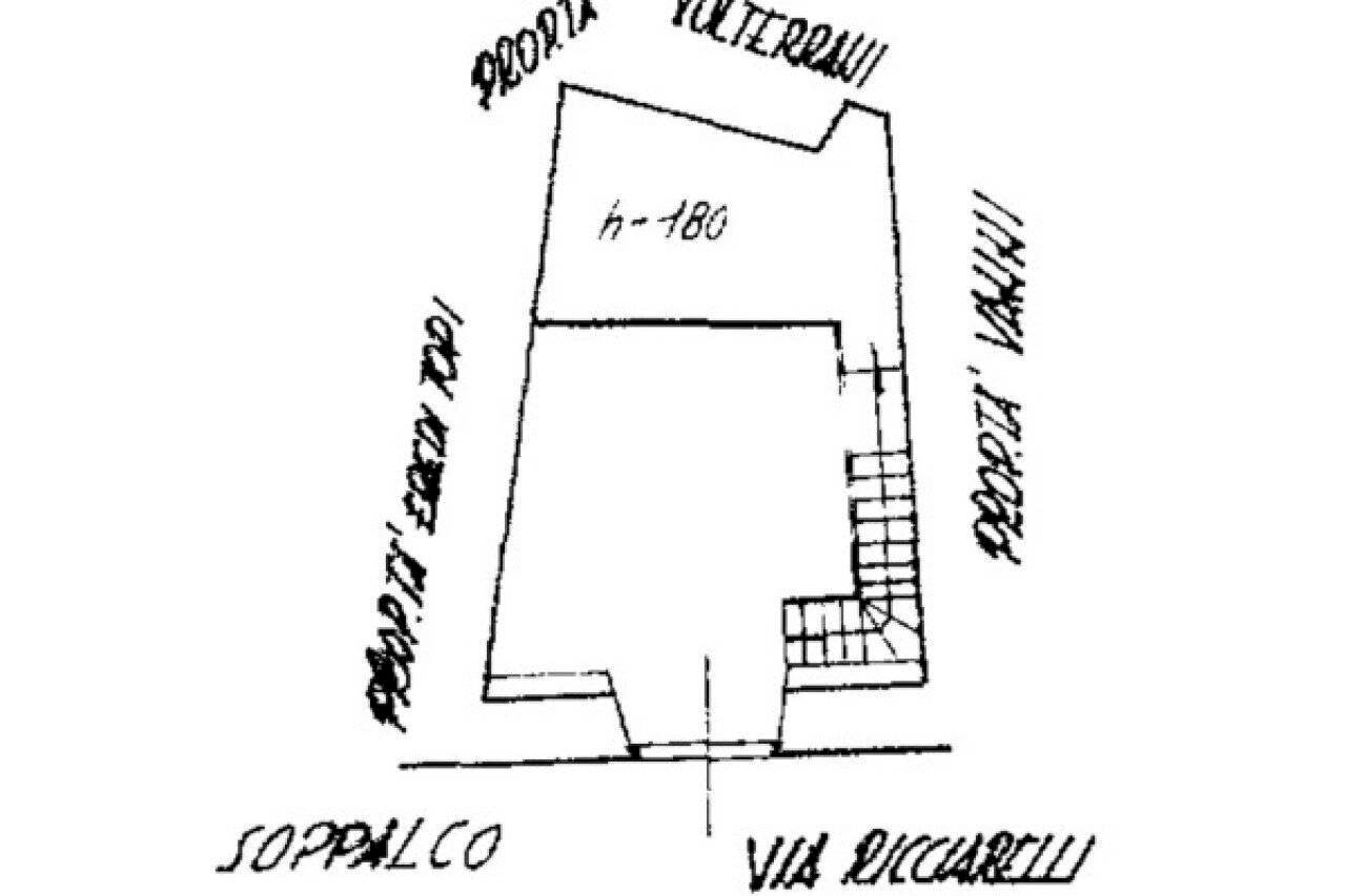 Negozio via Ricciarelli, 68, Volterra - planimetria 1