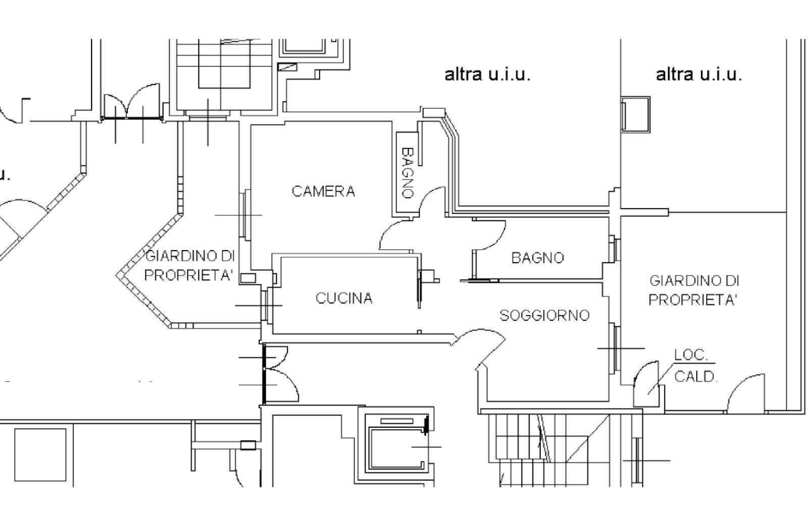 Two-room apartment via Martiri delle Foibe, 12, Cornate d'Adda - floor plans 1